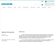 Tablet Screenshot of kayrakostum.com